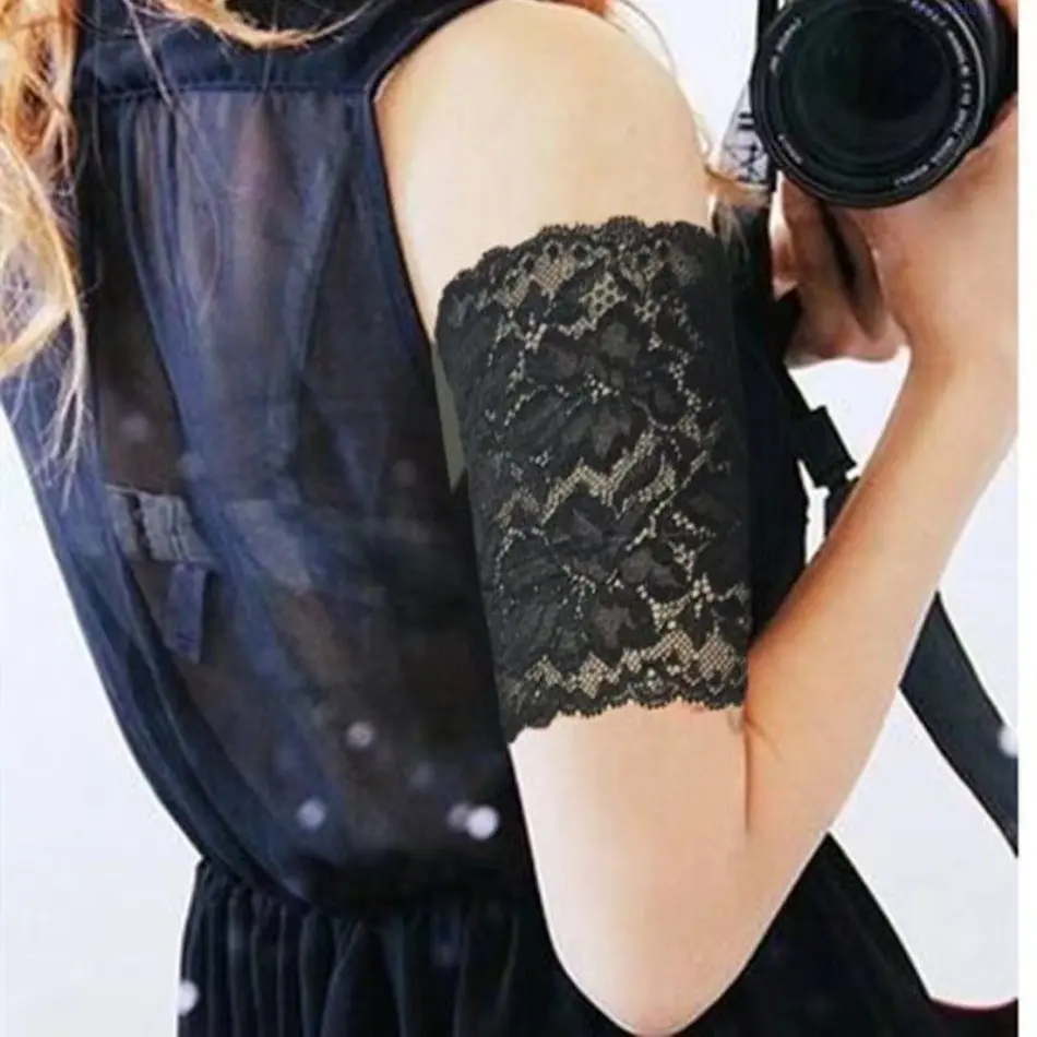Breathable Lace Elbow-Length Arm Sleeves, Lightweight Sheer Tattoo Cover Up Arm Covers, Multi-use Sun Protection Arm Guards for Women, Stylish Invisible Scar Concealer Sleeve, Ideal for Daily Outdoor, Driving, Cycling, Summer UV Blocking and Tattoo Hiding