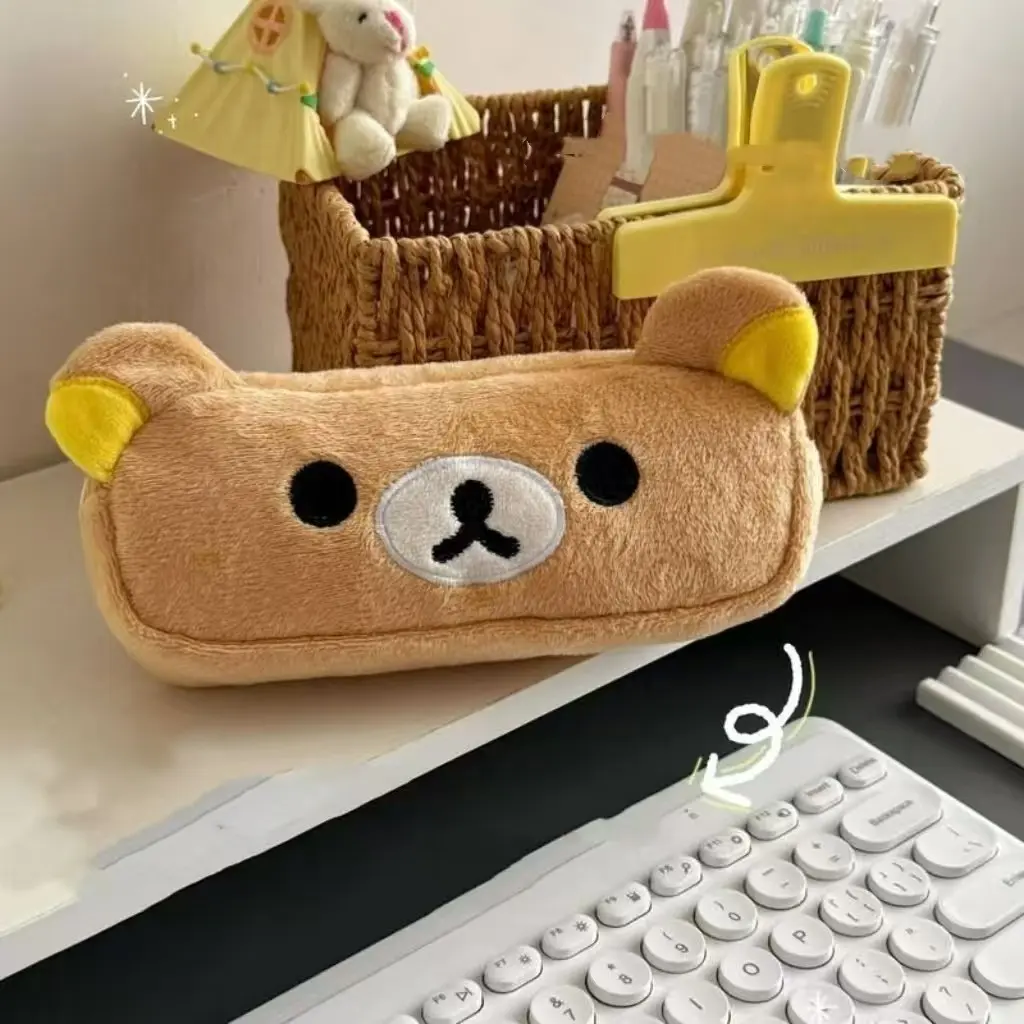 Cute Teddy Bear Pencil Case, Soft Large Capacity Storage Bag, Student Friendly Pencil Box, Adorable Design for Kids & Students, Writing Stationery, Office Stationery Supplies