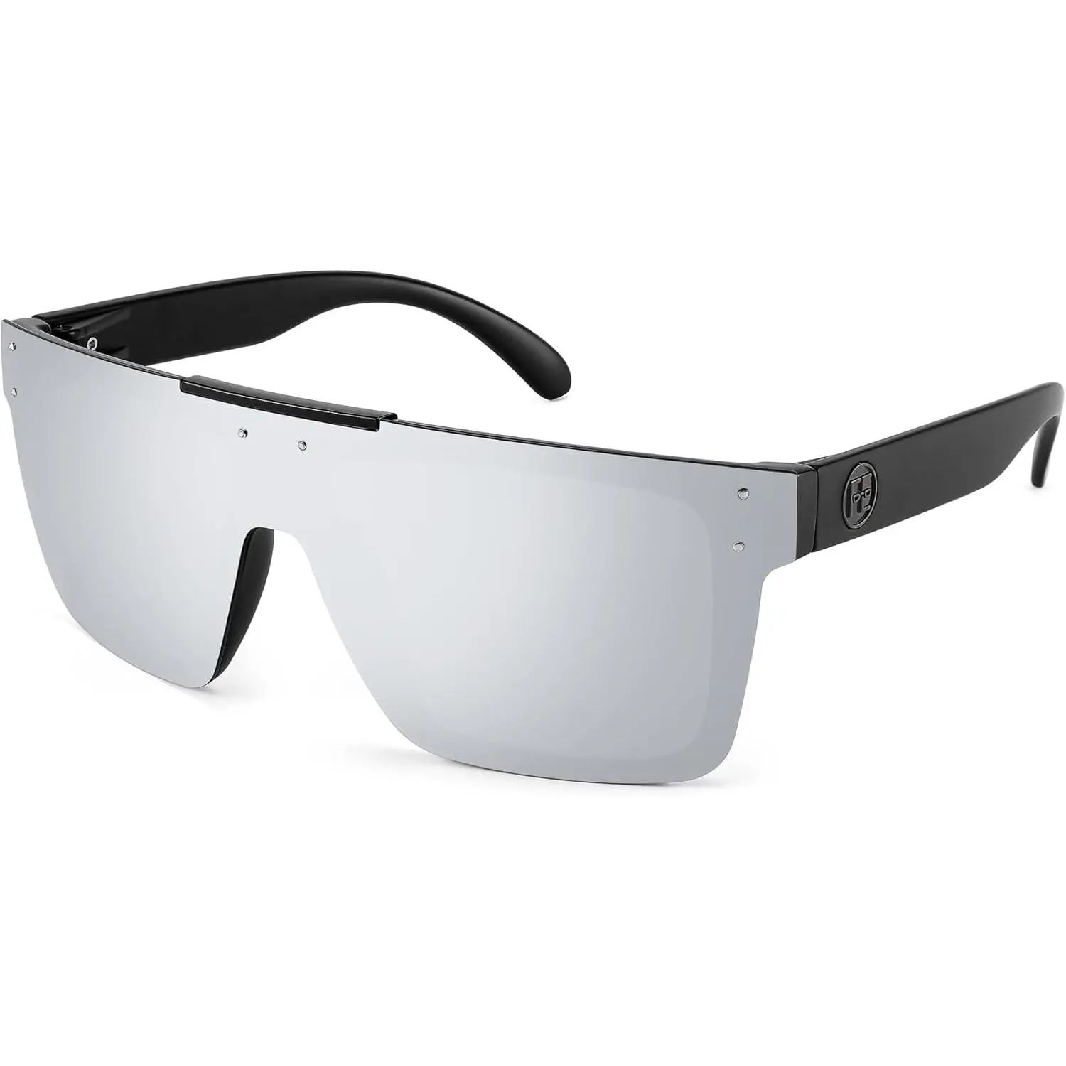 FEISEDY Z87 B2990 Oversized Polarized Men's Sunglasses - Polycarbonate, Trendy Styling, Jumbo Style, UV400 Protection, Cool Gifts for Guys, Outdoors Use, Climate Pledge Friendly, UV Blocking Eyewear, UV Protective, Anti-UV