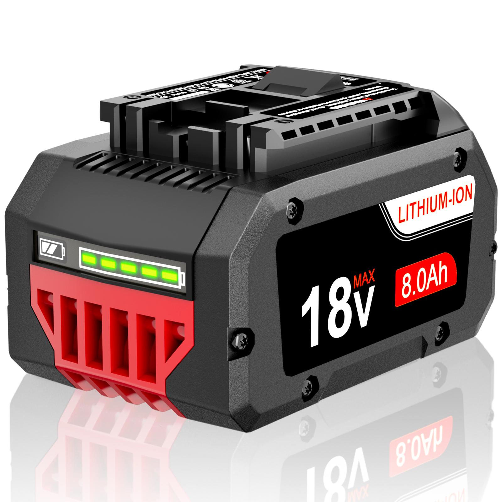 New For Bosch 18V Li-Ion Battery BAT620 BAT609 Professional GBA 3165140791649 8.0Ah