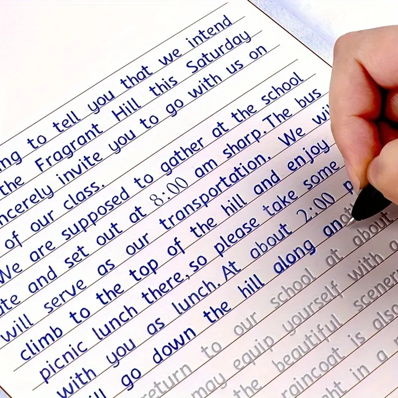 English Letter Writing Practice Book, 1 Piece Reusable Handwriting Practice Calligraphy Book, School & Educational Supplies