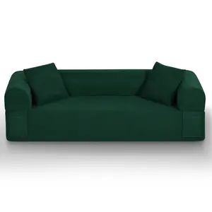 3Seater Sofa Boneless Couches,No Assembly Needed, Modern Sofa for Compact Living Rooms, Apartments, and Offices