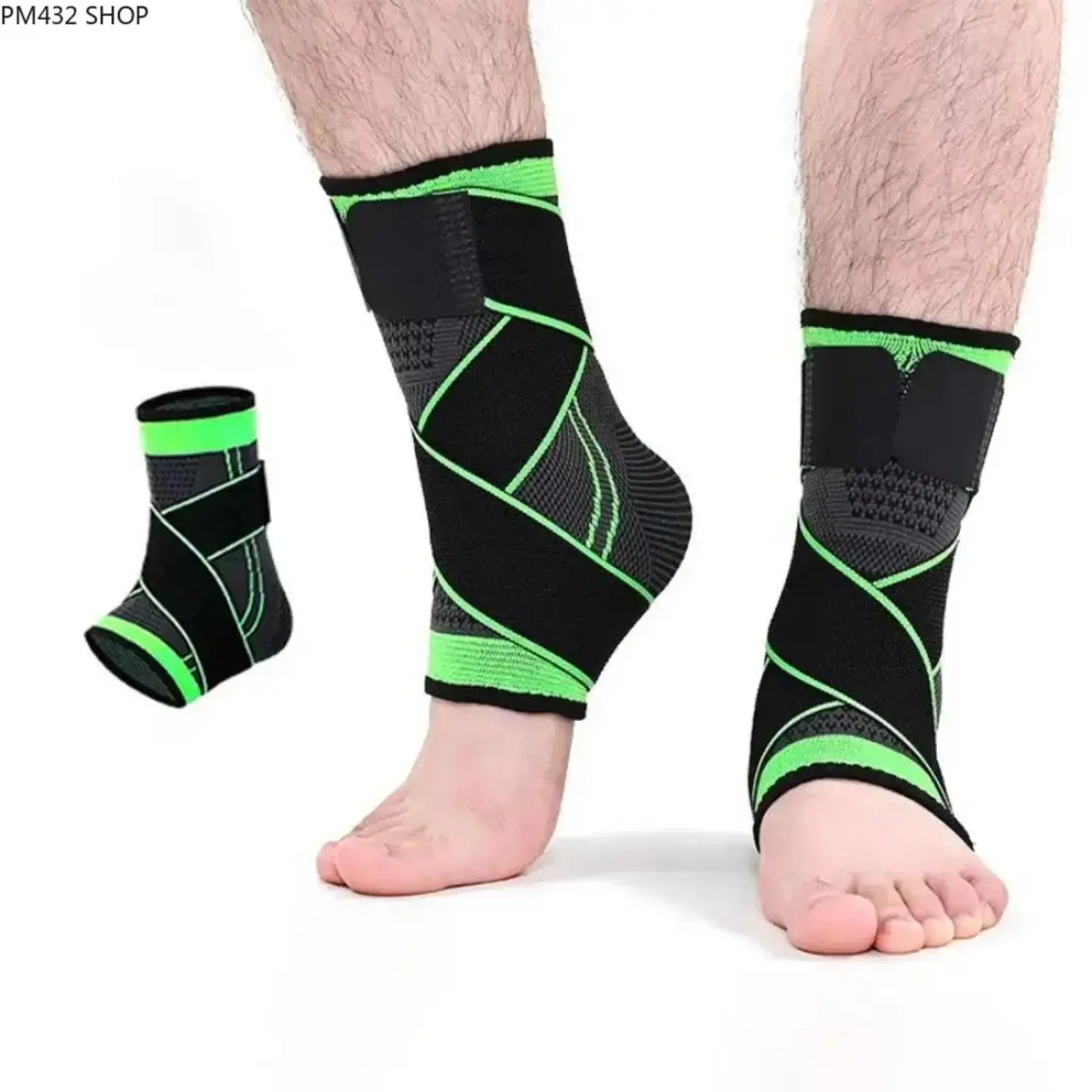 1PC Multi-Size Adjustable Ankle Support Brace, Breathable Compression Stabilizer Wrap, Protective Guard for Basketball, Injury Recovery