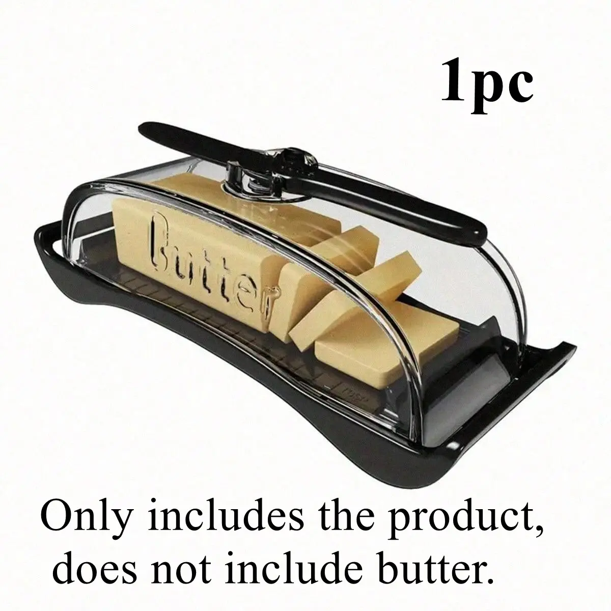 Fashionable Transparent Butter Box with Cutter, Animal Theme, Polished Metal Finish, Keep Butter Fresh and Perfectly Sliced, Kitchen Elegant Design