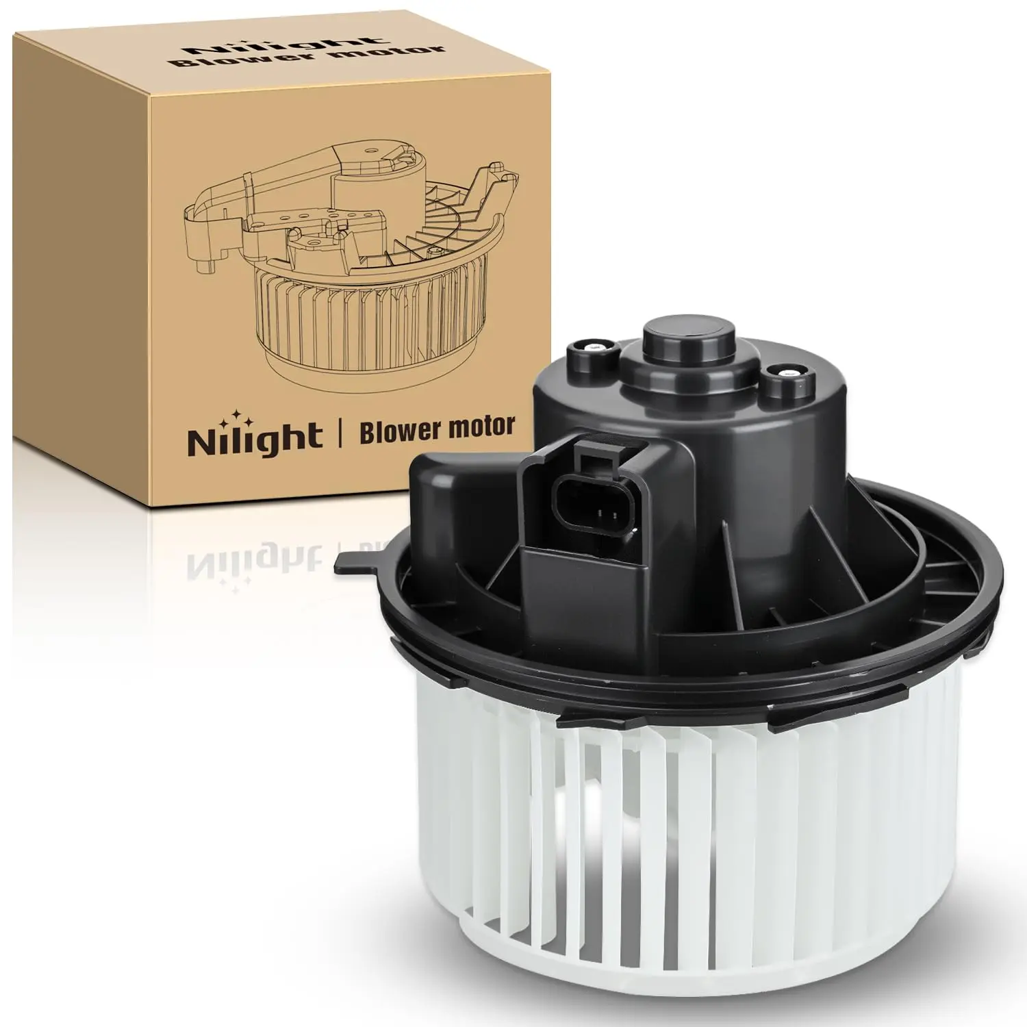 Nilight 1x New AC Blower Motor - OE Replacement HVAC Blower Motor, Maximized Airflow, High-Precision Molds, Directly Fit for Chevy Tahoe 2007-2014, Silverado, Avalanche, Suburban, GMC Yukon, Sierra, Cadillac Escalade, Hummer, Replaces 22741027, 700164, Di