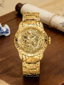 Men's Business Fashion Round Dial Mechanical Watch, Casual Business Watch, Night Light Waterproof, Gift Box Birthday Present, Trendy Versatile Watch