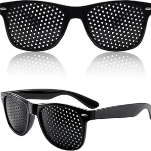 Anti-Fatigue Pinhole Vision Correction Glasses, Lightweight Portable PC Lenses, Eye Strain Relief, Ideal for Long Work Hours, Office Use