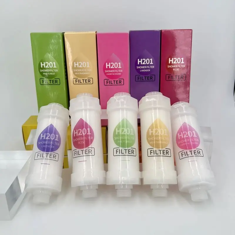 Household water purifier, shower head, washing machine, toilet pre-filter, scented water filter