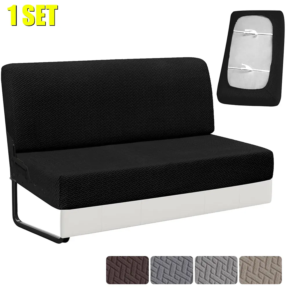 2 Pcs/set Twill Jacquard RV Dinette Cushions Covers Elastic Sofa Cover Booth Seat Covers RV Camper Car Backrest Cover