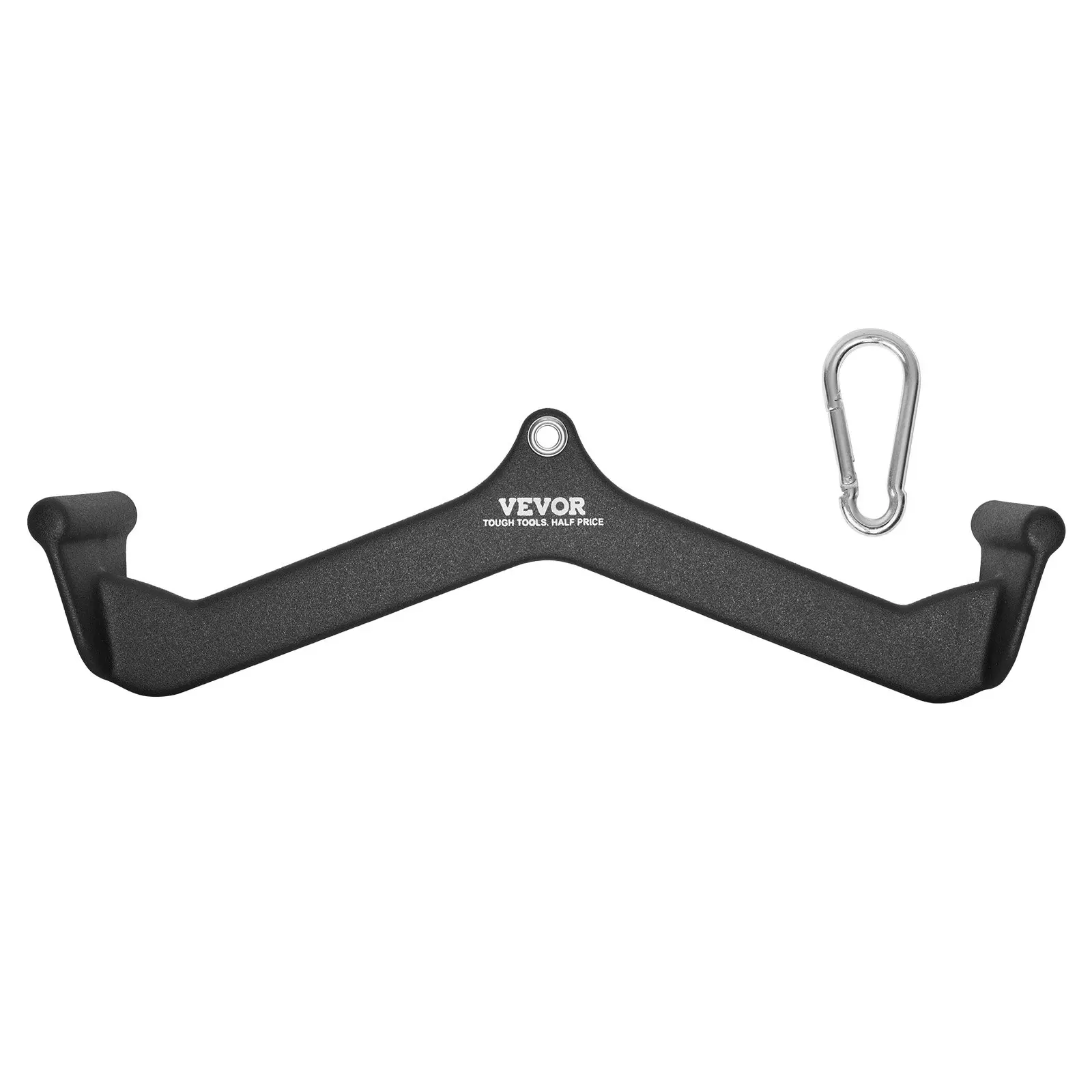 LAT Pulldown Attachment, Cable Machine Rowing V-bar Attachment, Tricep Pull Down Bar, Back Strength Training Rubber Coated Handle Grip, Bicep Curl Tricep Lat Pulldown Bar for Home Gym Fitness