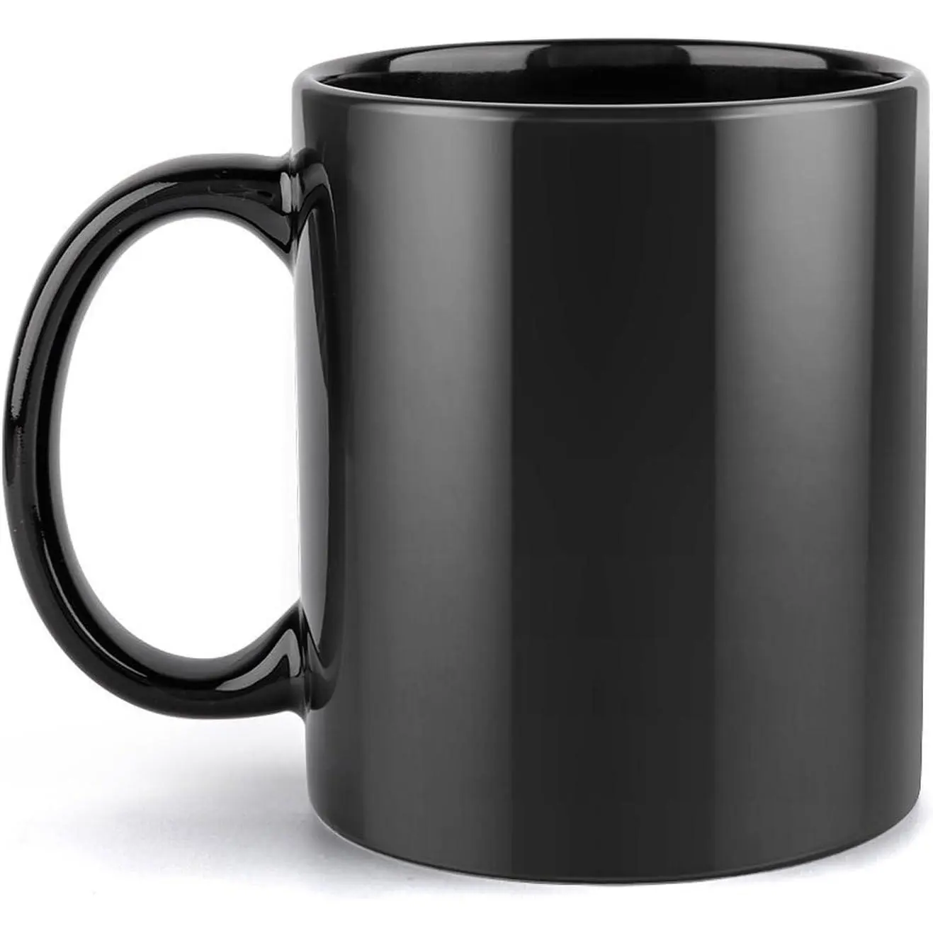 Custom Black Coffee Mug 11 OZ with Photo Personalized Cups with Image Logo Text Name Customized Picture Mugs for Christmas Birthday Fathers  Day
