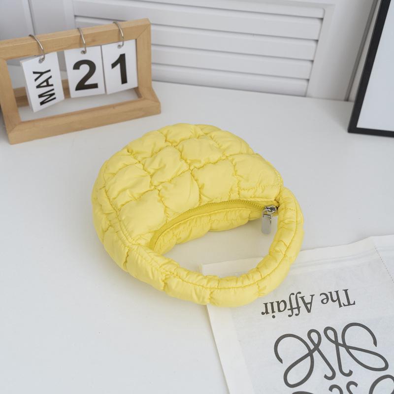 Fashion Quilted Shoulder Bags for Women Handbag Mini Cloud Pleated Bags Puffer Dumpling Bag Luxury Tote