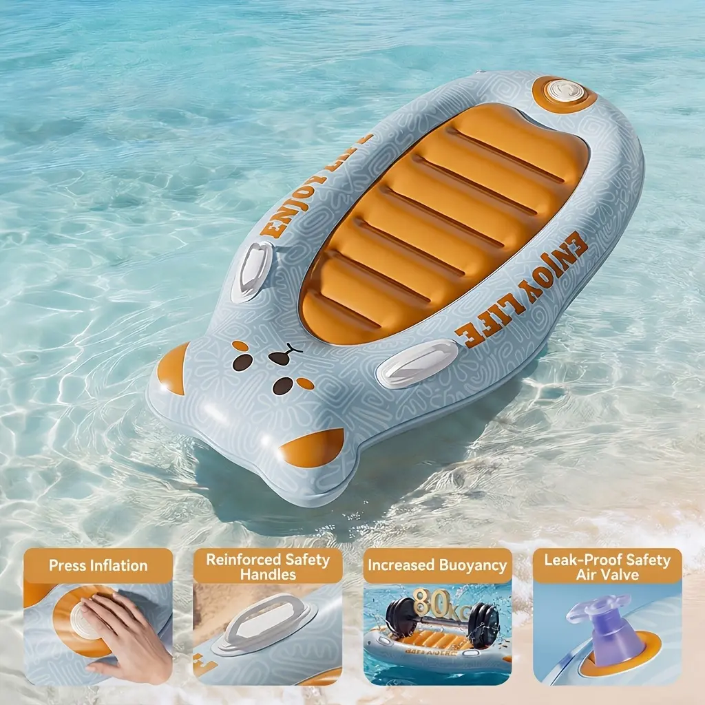 1pc New Surfboard, Double Handle Design Is More Stable, Beach Play, Seaside Entertainment Party, Easy to Carry, Easy to Store