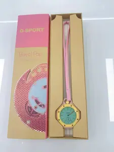 Unisex Quartz Watch Ds01, Lightweight Luxury Hanging Design, Geometric Pattern, Metal Case, Casual Style, Ideal Gift for Men & Women