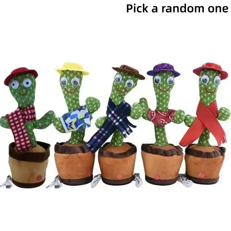 Children Interactive Dancing Cactus Toy, Play Cute, Singing & Imitating Function, Educational Gift, Durable & Unique Design, Unisex, No Battery Needed