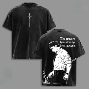 2026 Anime Jujutsu Kaisen Higuruma Hiromi Graphic T Shirt Men's Clothing Women's T Shirt Washed Tee Harajuku Male T Shirt Summer 7