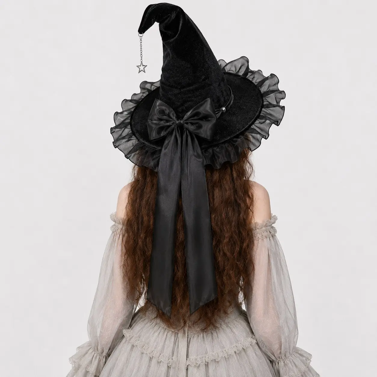 Halloween Witch Hat, Wizard Hat, Bow Hat, Party Hat, Perfect for Halloween Parties, Fun and Stylish Accessory