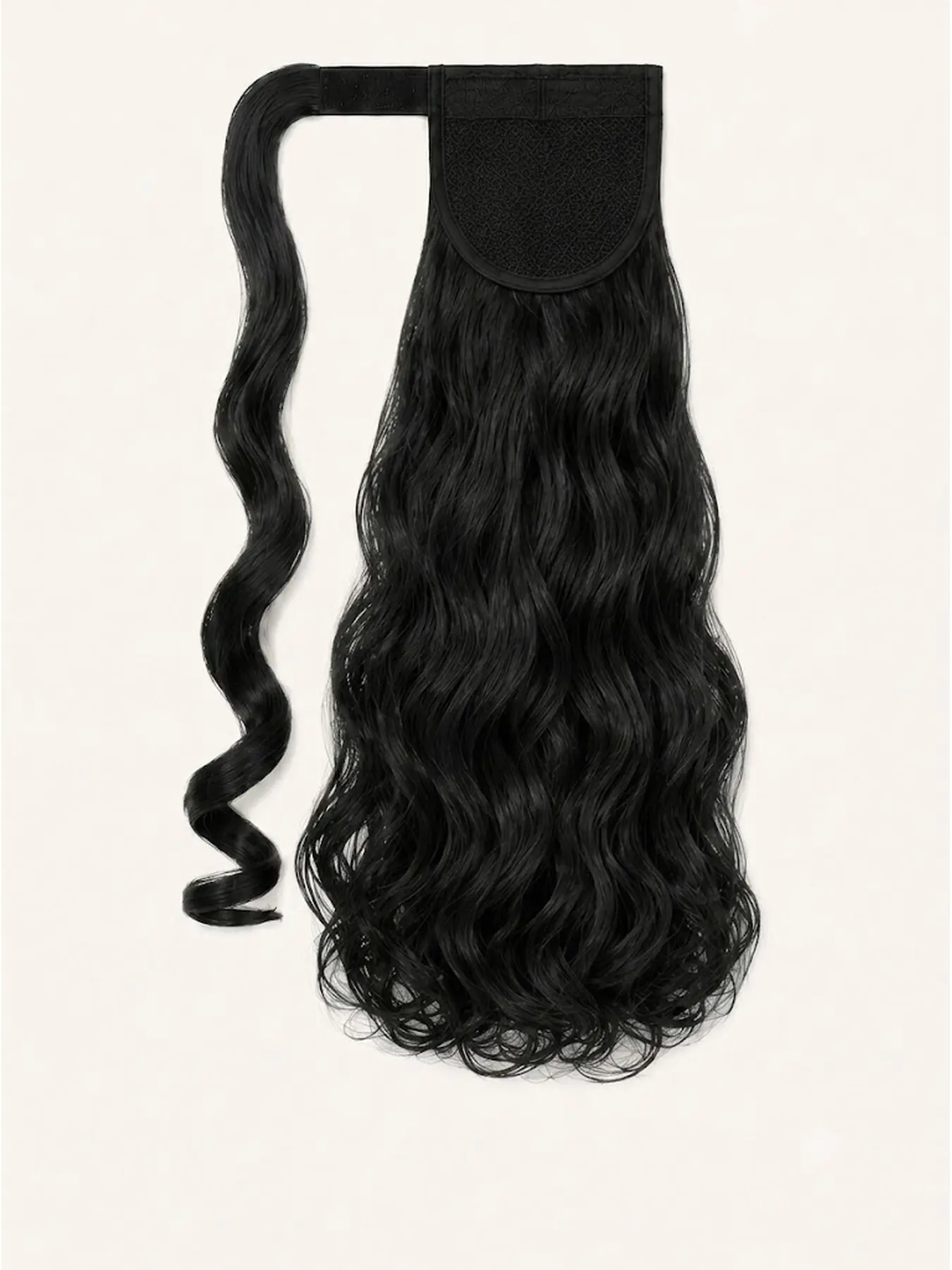 Long Body Wave Wrap Around Ponytail Extension, Magic Tape Synthetic Hairpiece for Women, Natural Voluminous Wavy Pony