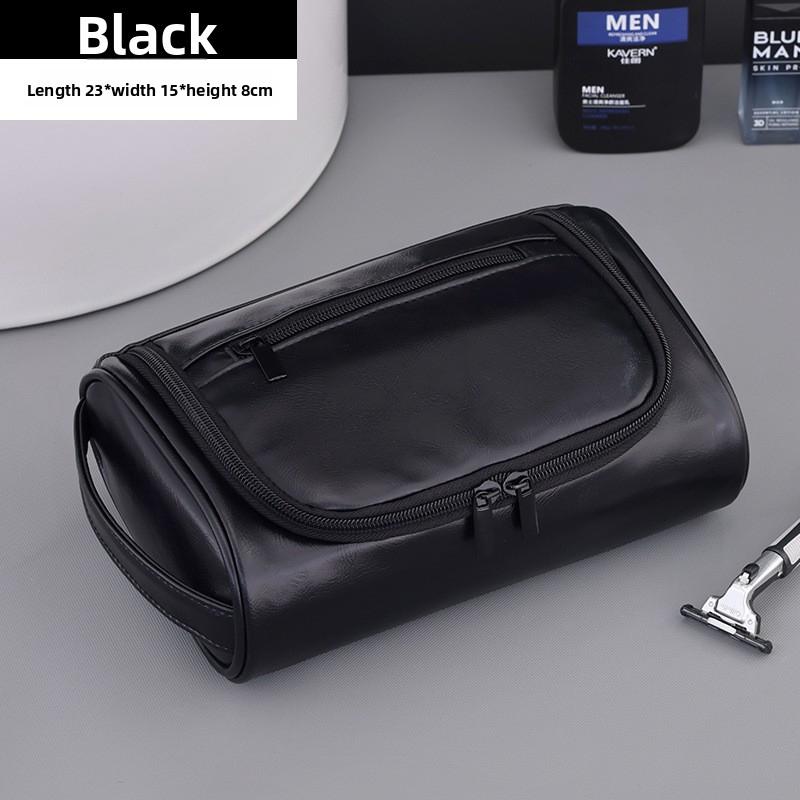 Waterproof PU Men's Travel Toiletry Bag – High-End & Large Capacity, Portable Makeup Organizer for Men, Perfect for Travel & Daily Use