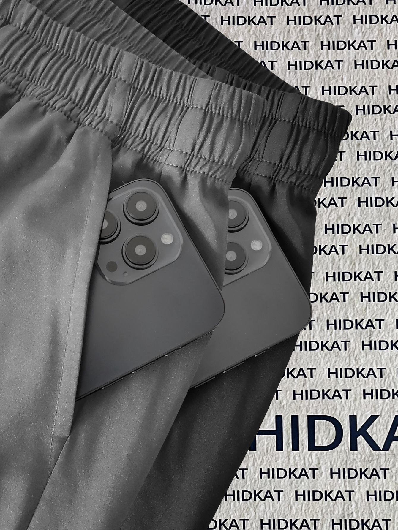 Men's 2-piece set with multiple pockets, workwear, and leggings in plus size Tall, loose drawstring casual sports pants Multi colored American street fashion, flowing workwear, sanitary pants