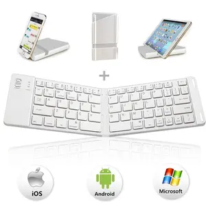 High-Quality Foldable Wireless Bluetooth-compatible Keyboard, Portable X-Frame Design, Tablet Stand Included, Ideal for On-The-Go Use