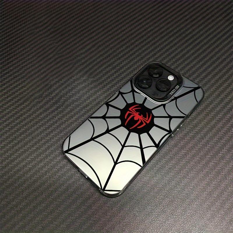 Spider Pattern Design Phone Case, 1 Count Shockproof Phone Protective Cover, Phone Accessory Compatible with iPhone 15 14 13 12 11 XS XR X Mini Plus Pro Max