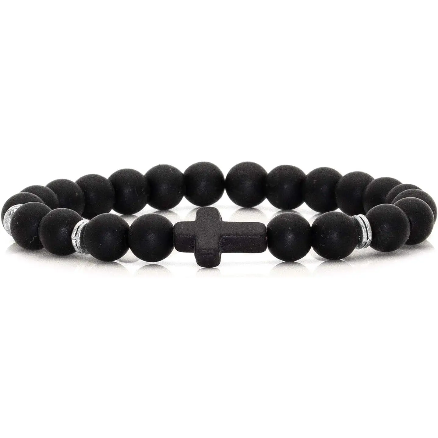 Fashion 8MM Matte  Beads Bracelet  Elastic Bracelet,7 1/2 Wrist