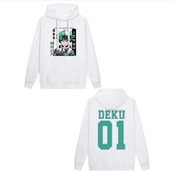 NEW Fashion Anime Deku 01 Printed Hoodie Women Men Autumn Winter Sweatshirt Hip Hop Harajuku Streetwear Long Sleeve Pullover