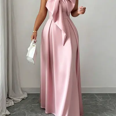 belinda off the shoulder slit satin formal dress Windsor Belinda Off-The-Shoulder Slit Satin Formal Dress