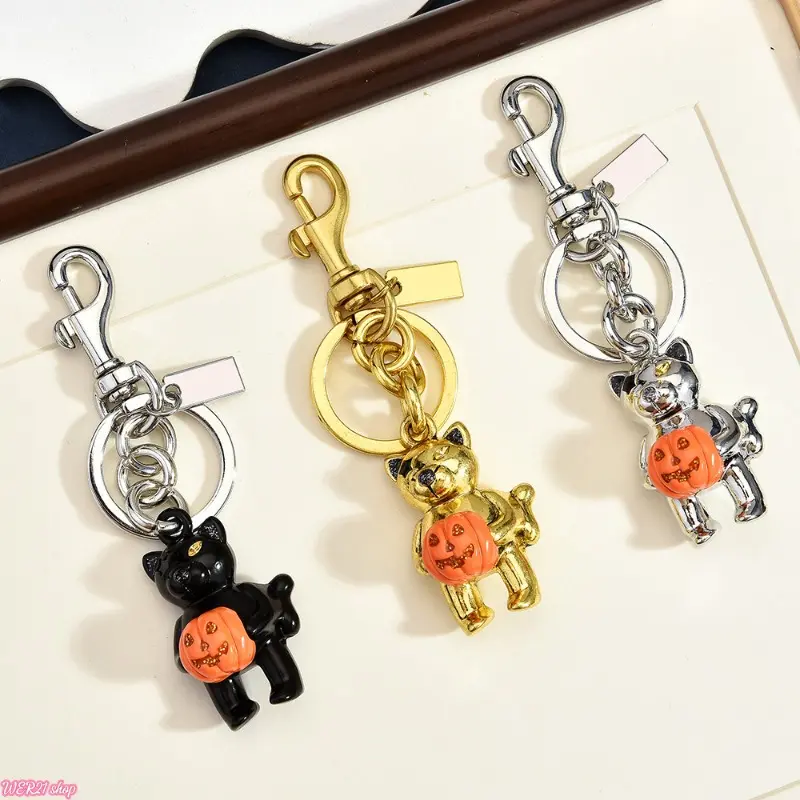 [HalloweenTok] Halloween Black Cat Shaped Keychain Charm - 2026 Viral Multi-color Spooky Bag Pendant, Unique Gothic Vibe Accessory, Mini Backpack Ornament for Street OOTD Halloween Party Novelty Gift