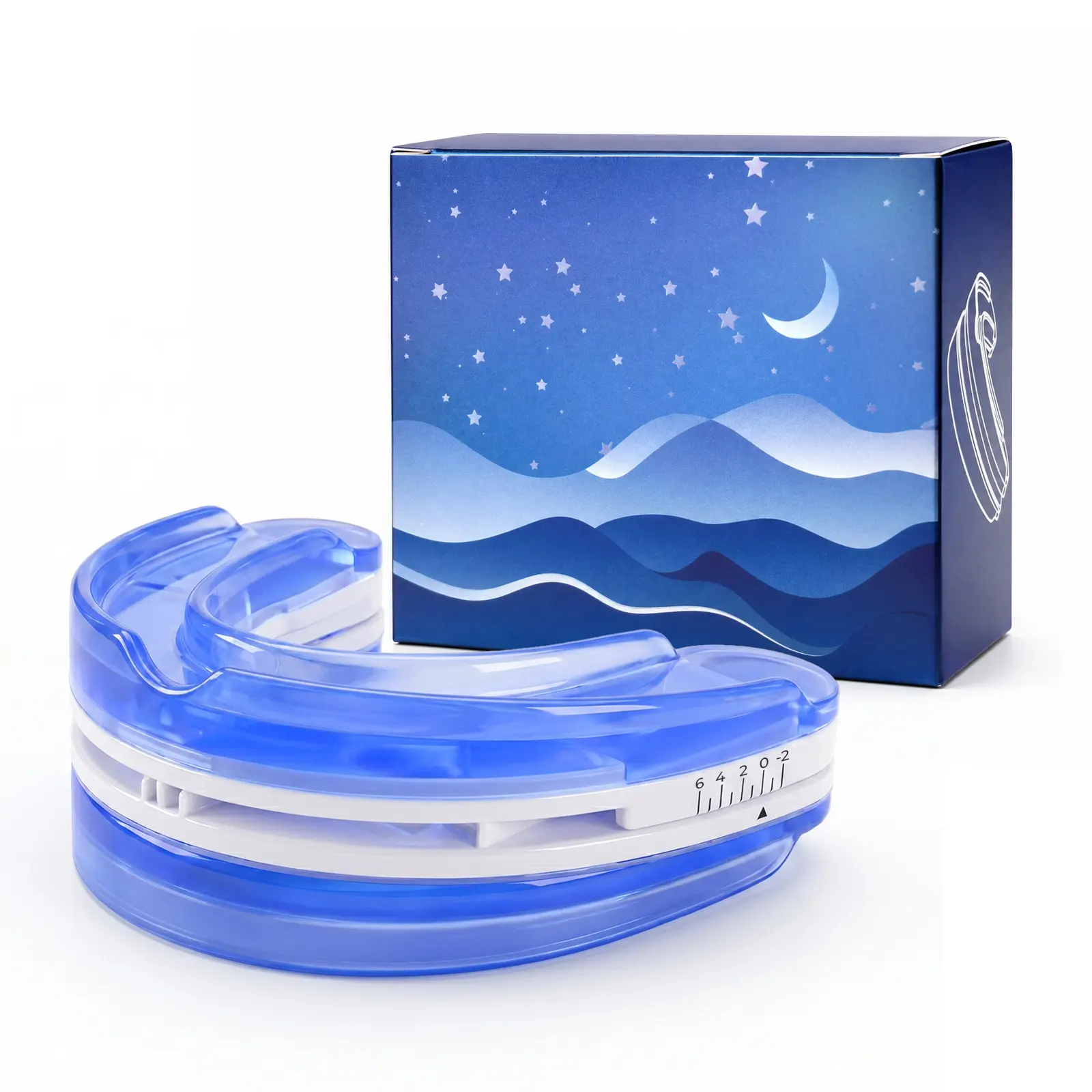 Adjustable Snoring Mouth Guard - Scale Adjusted Sleep Mouthpiece, Comfortable Anti-Snoring Solution for Men and Women