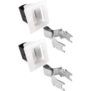 2 Pack Universal Appliance Door Latch Kit, Replacement for Models 279570 279570M 8001593 510177 WE1X1192 5366021400 4027EL2001A