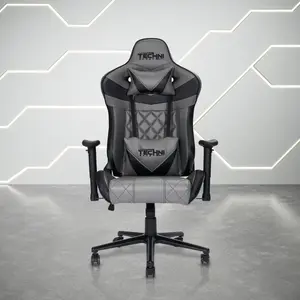 Techni Sport XL Ergonomic Gaming Chair , Grey On-Site