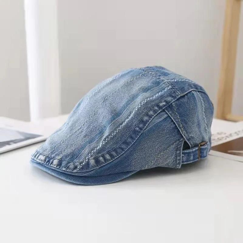 Women's Korean Style Duckbill CapinsTrendy Brand Versatile Beret British Retro Chic Hat Reversible Forward Hat Men's Trend