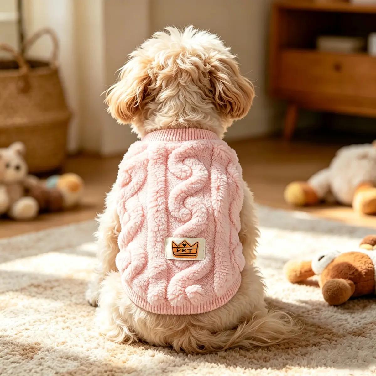 Autumn Winter Thick Plaid Pet Sweater, Soft Skin-Friendly Anti-Shed, Slim Fit Non-Stuffy, Small Dogs Cats, Home Warm Outdoor Essential, Puppy Sweater