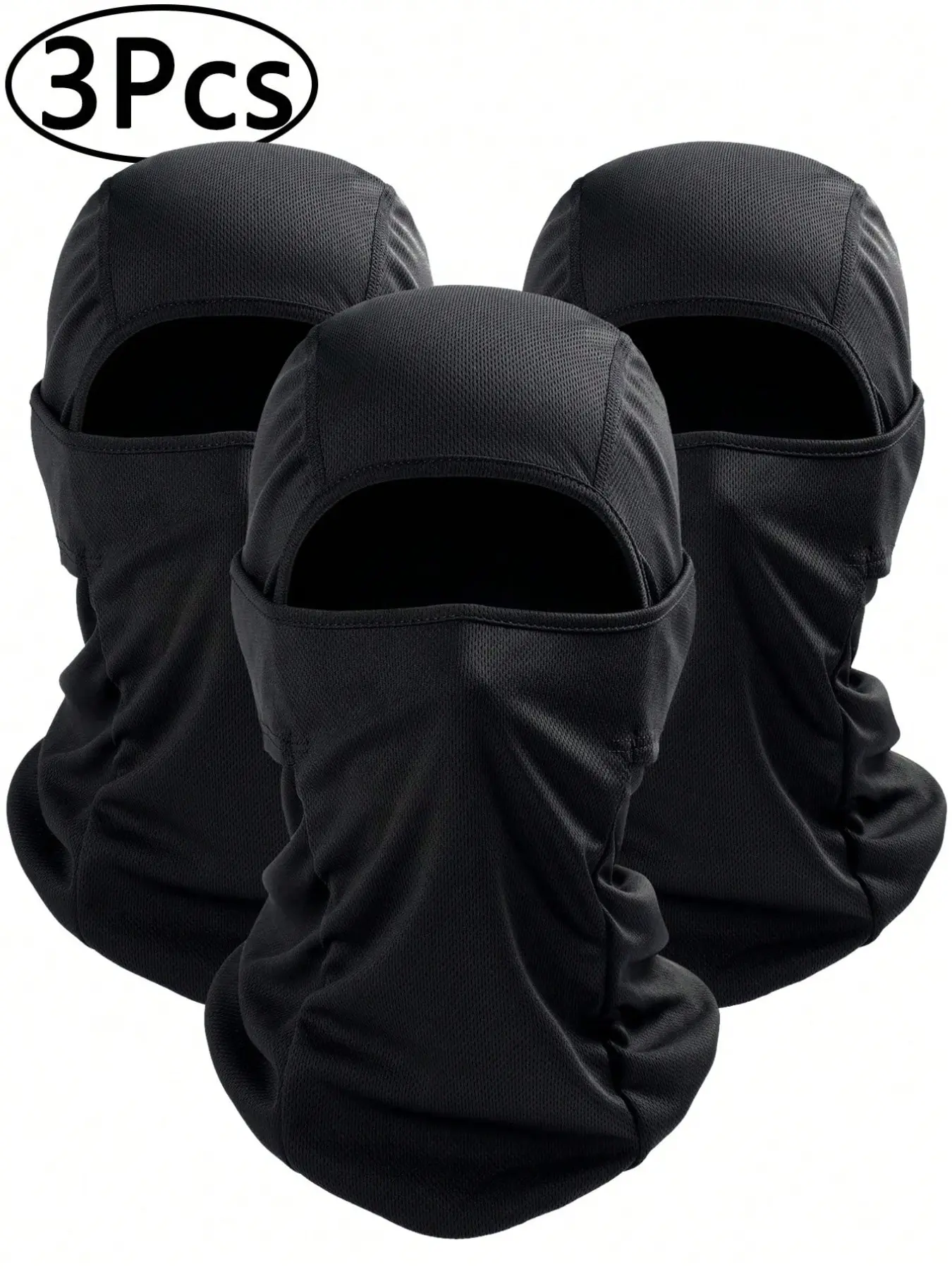 3Pcs Balaclava Headwear Ski Mask for Men Women, Summer wintertime Balaclava Face Mask, Shiesty Mask UV Protector Lightweight for Motorcycle Snowboard