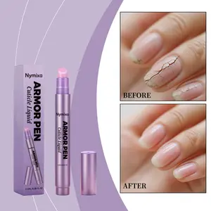 Glossy Nail Essence Pen: Plant-based essence penetrates and repairs, nourishes and locks in moisture, improves nail splitting and breakage, a three-in-one nourishing and repairing treatment.