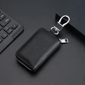 Universal PU Leather Car Key Fob Protective Case, Premium Aerosopastyle Key Holder Cover for Men & Women Car Interior Accessory, Car Accessories, Accessories For Car