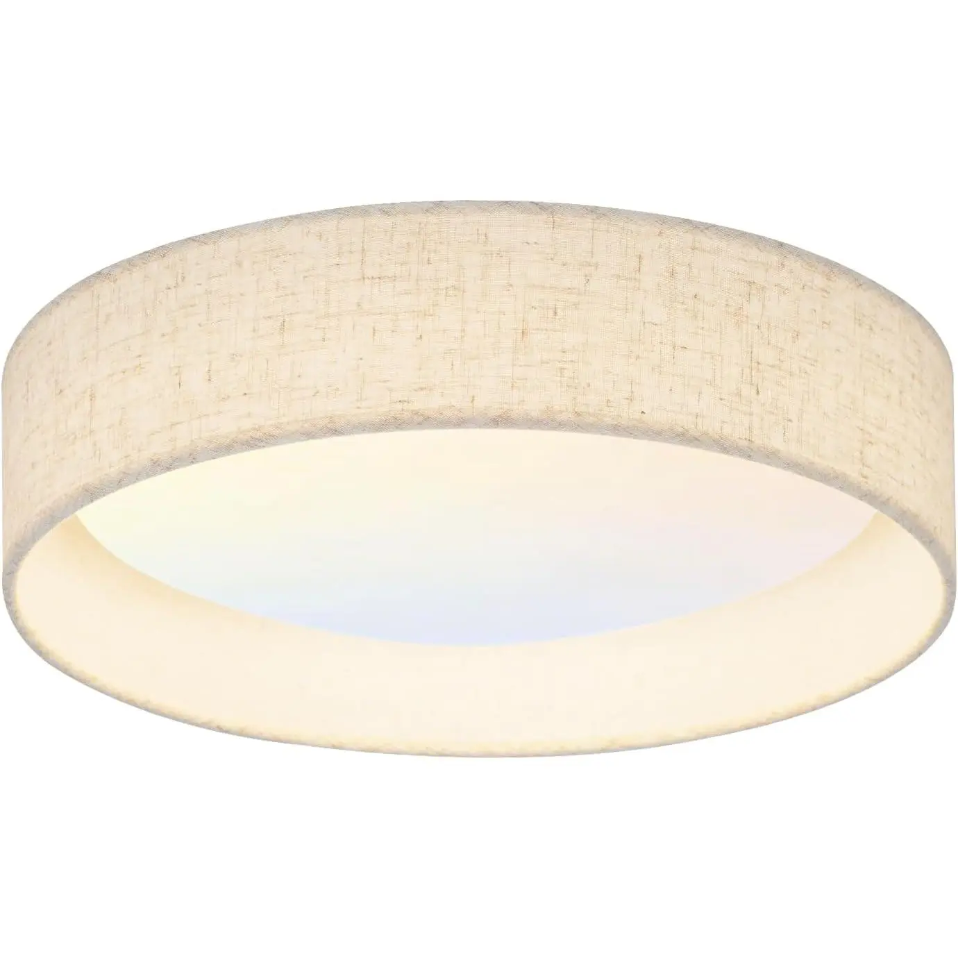 Modern Linen LED 13 Inch Ceiling Light Fixture with 24W 5CCT, Flush Mount Low Profile Room Lamp, Dimmable Minimalist Lighting for Bedroom, Kitchen, Hallway, Closet, Entryway
