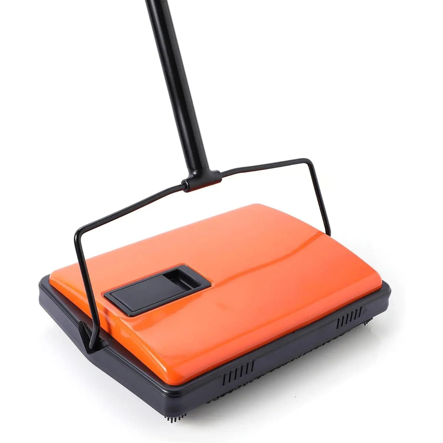 Manual Carpet Sweeper For  and Dust Remove | Rotating Brush Floor Sweeper, Lightweight Push Broom for Classroom Rugs, Non-Electric Lint & Crumb Cleaner, - Dumping