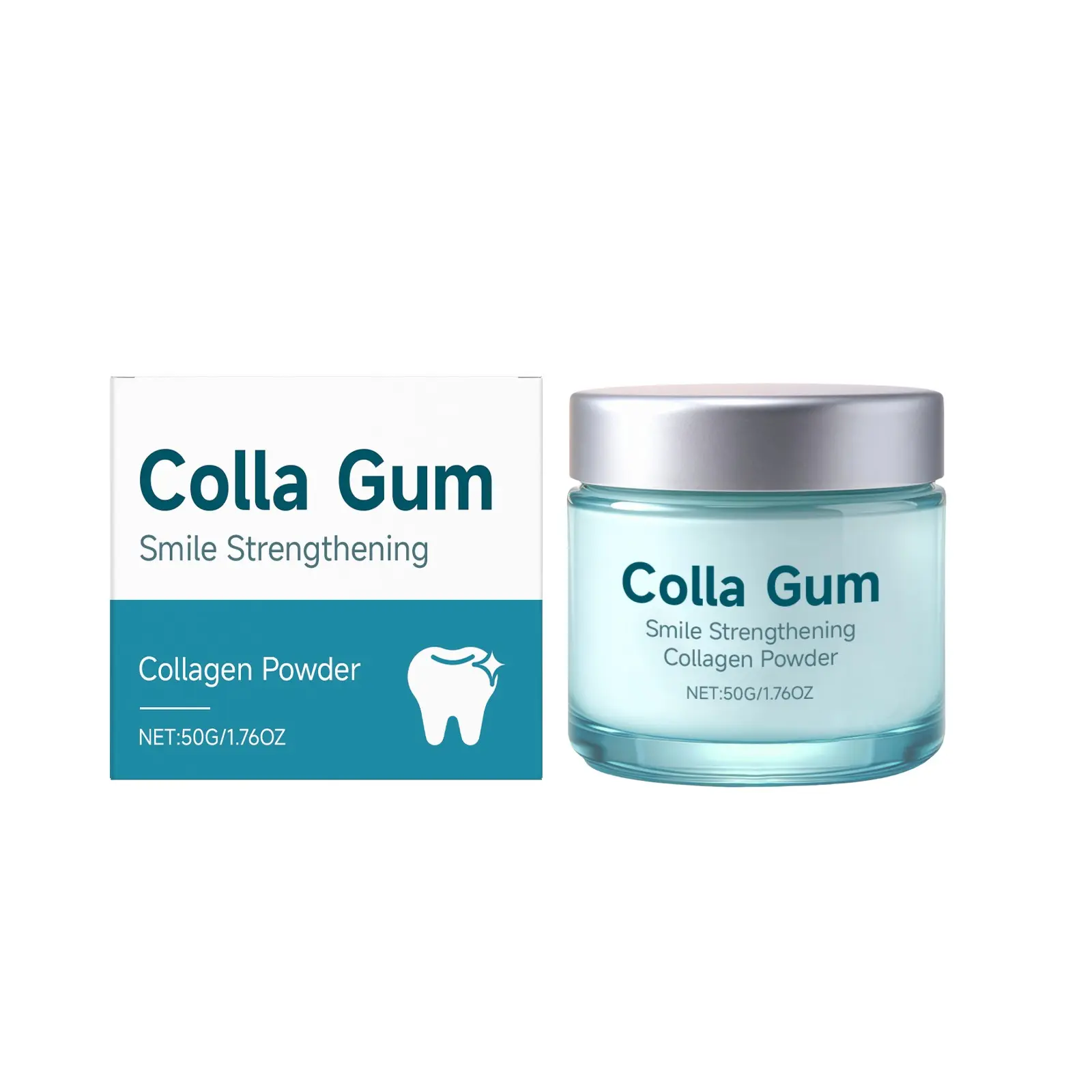 Collagen Tooth Powder, Gentle Cleaning for Teeth Surface Stains, Fresh Smile Daily Oral Care, Mild Formula for Everyday Use