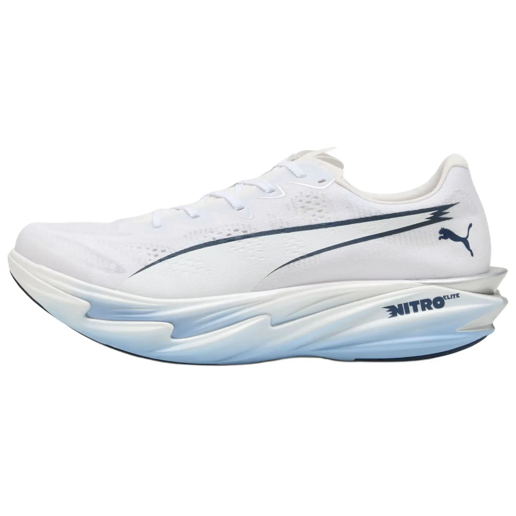 PUMA Deviate Nitro Elite 4 2E Wide Comfortable Breathable Durable Responsive Running Shoes 312127-09