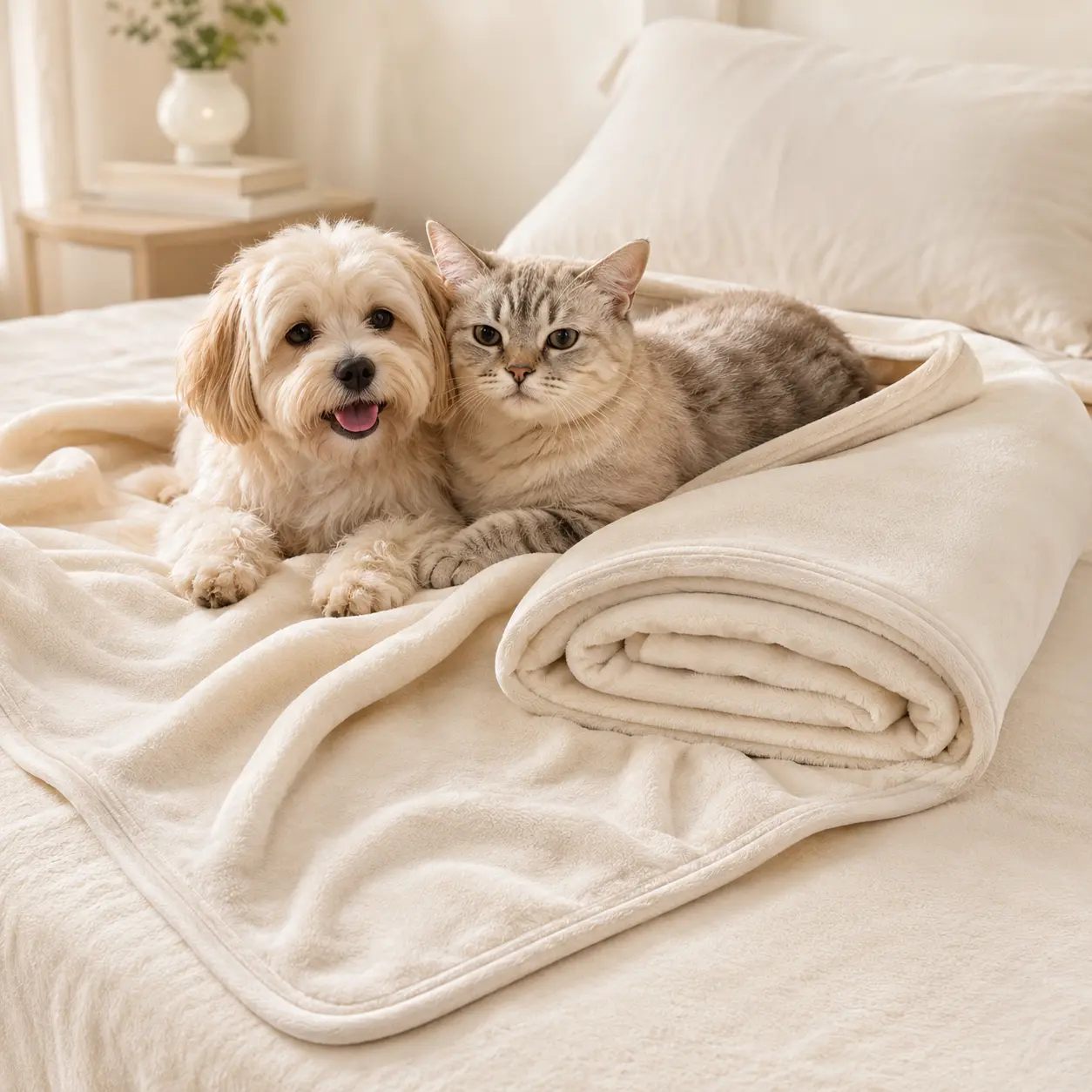 Snooztex Breathable Modern Solid Colors Soft Fleece Pet Blanket - For Dogs, Cats - Sofa, Kennel, Travel Use, Travel Safe, Home Use