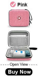 Carrying Case for Portable Nebulizer, Travel Medical Bag, Hard Emergency Medical Bag for Inhaler Spacer Case for Adults(Bag Only) (Purple)