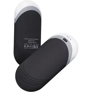 Thermally Conductive Silicone Rechargeable Hand Warmers 2 Pack, 6000mAh Double-Sided Heat AI Electric Hand Warmer, Portable Pocket Handwarmer, Fits in Glov