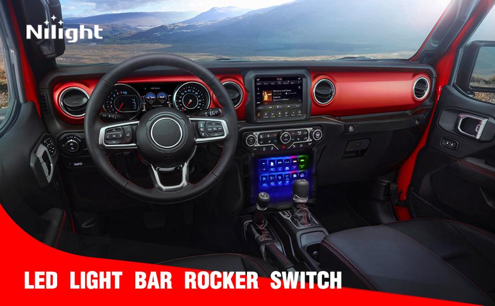 5Pin Laser On/Off LED Light Bar Rocker Switch Green 5Pin Laser On/Off LED Light Bar Rocker Switch Green