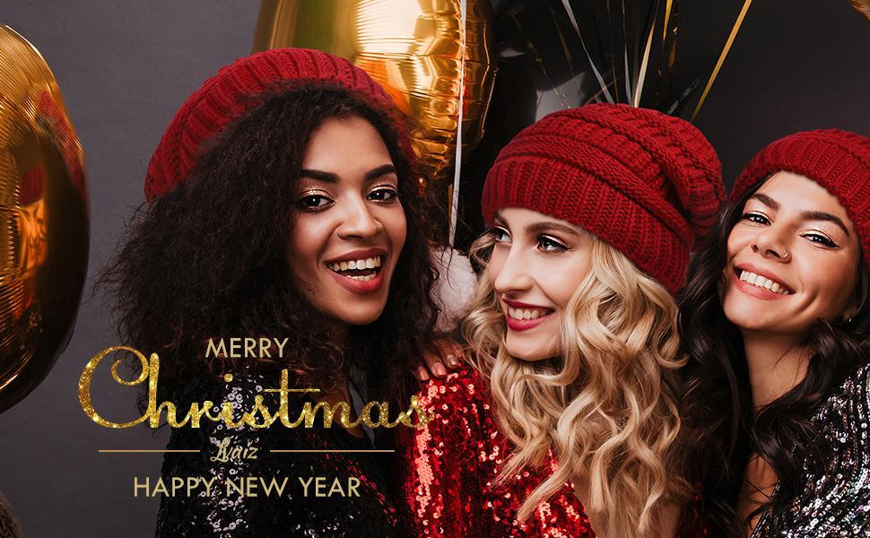 Satin Lined Beanie for Women - Warm Knit Slouchy Winter Hat, Stylish Skull Cap, Soft Silk Beanies for Ultimate Comfort and Cozy Style