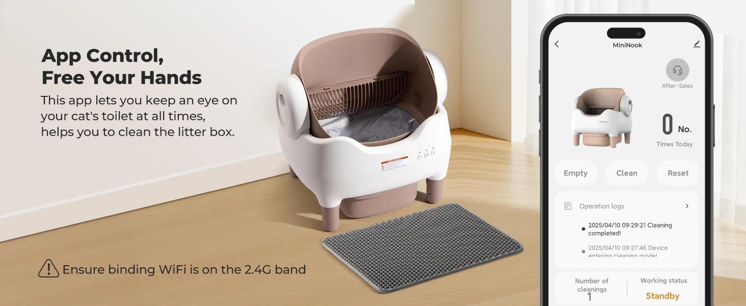 【For fans limited time 】Self Cleaning Litter Box, Automatic Cat Litter Box with APP Control, Odor-Free Large Waste Bin, Open-Top for Multi Cats 【For fans limited time 】Self Cleaning Litter Box, Automatic Cat Litter Box with APP Control, Odor-Free Large Waste Bin, Open-Top for Multi Cats