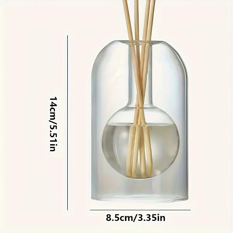 Clear Glass Aromatherapy Diffuser, 1 Count Portable Glass Aromatherapy Diffuser, Home Fragrance Diffuser for Bathroom Living Room Hotel Salon