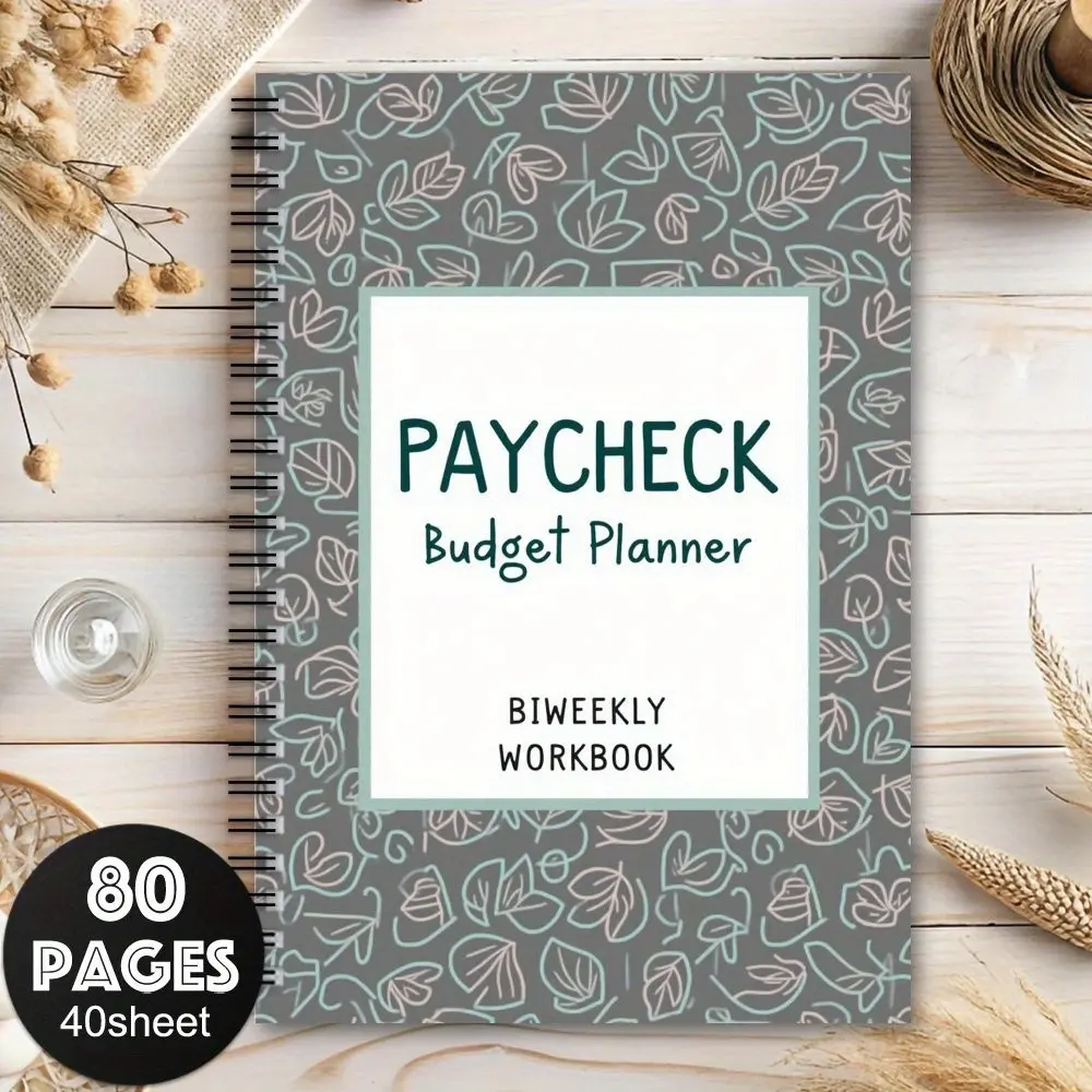 Interesting spiral notebook for organizing budgets, financial logs, and household expenses, designed to track funds and manage accounts, Budget Financial Planner